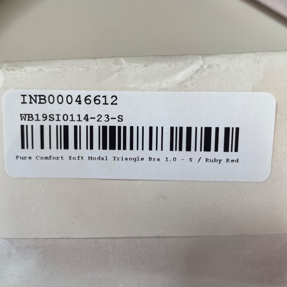 Neiwai Pure Comfort Soft Modal Triangle Bra 1.0 Red Sz 32A MSRP $38 - Picture 7 of 7